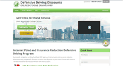 Desktop Screenshot of defensivedrivingdiscounts.com